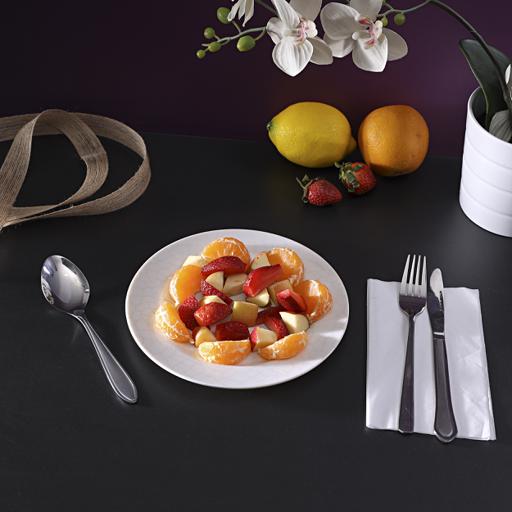 display image 2 for product Royalford 8" Melamine White Pearl Dinner - Soup Deep Plate Pasta Plate