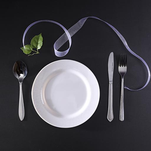 display image 3 for product Royalford 8" Melamine White Pearl Dinner - Soup Deep Plate Pasta Plate