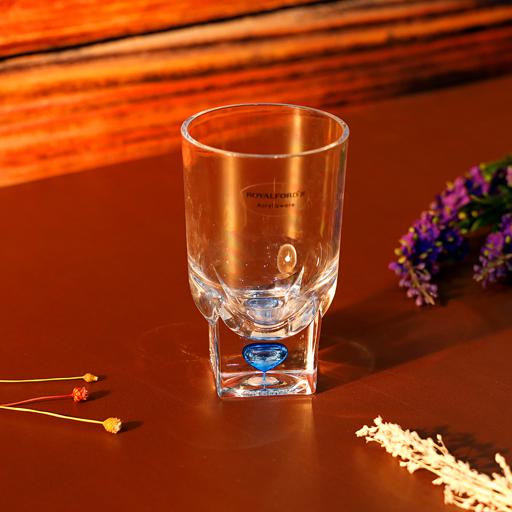 display image 3 for product Royalford Acrylic Glass With Crystal Base - Transparent Water Cup Drinking Glass