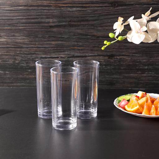 display image 1 for product Royalford 11Oz 3Pcs Glass - Water Cup Drinking Glass