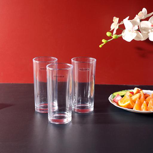 display image 2 for product Royalford 11Oz 3Pcs Glass - Water Cup Drinking Glass