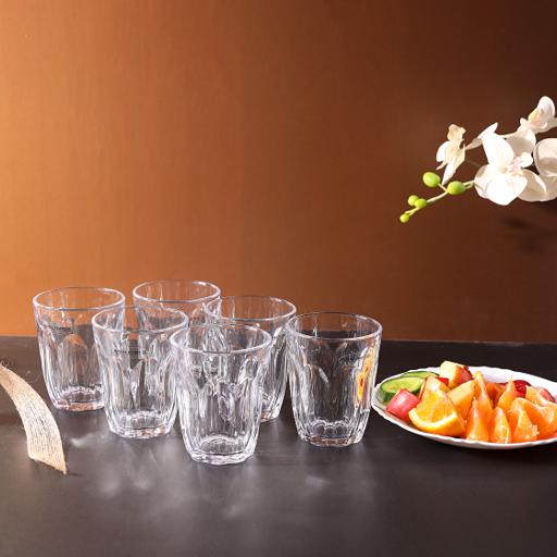 display image 1 for product Royalford 8Oz 6Pcs Glass - Water Cup Drinking Glass