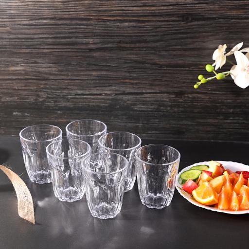 display image 2 for product Royalford 8Oz 6Pcs Glass - Water Cup Drinking Glass