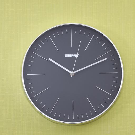 display image 2 for product Geepas Wall Clock - Silent Non-Ticking, Round Decorative Wall Clock For Living Room, Bedroom