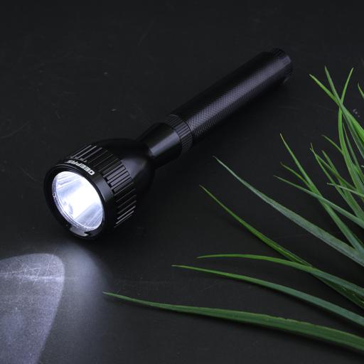 display image 1 for product Geepas Rechargeable Led Flashlight - High Power Flashlight Super Bright Micro Led Torch Light