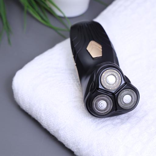 display image 12 for product Geepas Electric Shaver - Triple Floating Blades Safe Face Care Beard Trimmer Shaving Machine