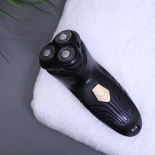 display image 1 for product Geepas Electric Shaver - Triple Floating Blades Safe Face Care Beard Trimmer Shaving Machine