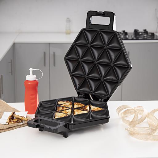 display image 1 for product Geepas Smart Samosa Maker Kitchen Appliance Mould Machine Bundle - Make 24 Deep Fill Perfect Samosa