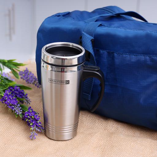 ThermoCafe by Thermos Blue Travel Tumbler with Grip - 16 oz.