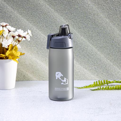 display image 3 for product Royalford 550Ml Water Bottle - Portable Reusable Water Bottle Wide Mouth With Press Button