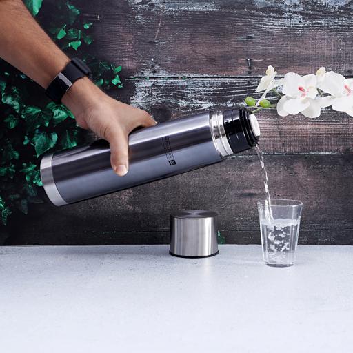 display image 3 for product Royalford 1.0L Stainless Steel Double Wall Vacuum Bottle