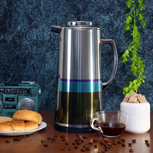 display image 5 for product Royalford 1.0L Silver Vacuum Flask - Stainless Steel Keeping Hot/Cold Long Hour Heat/Cold Retention