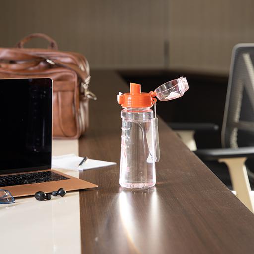 display image 2 for product Royalford 550Ml Water Bottle - Reusable Water Bottle Wide Mouth With Hanging Clip