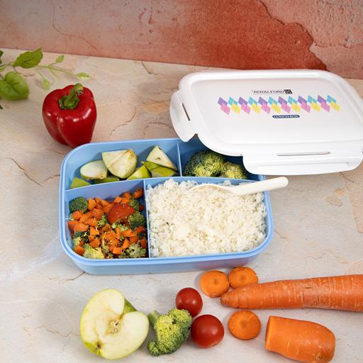 3 Sections Vacuum Airtight Bento Lunch Box 600ml for Bento Box - All