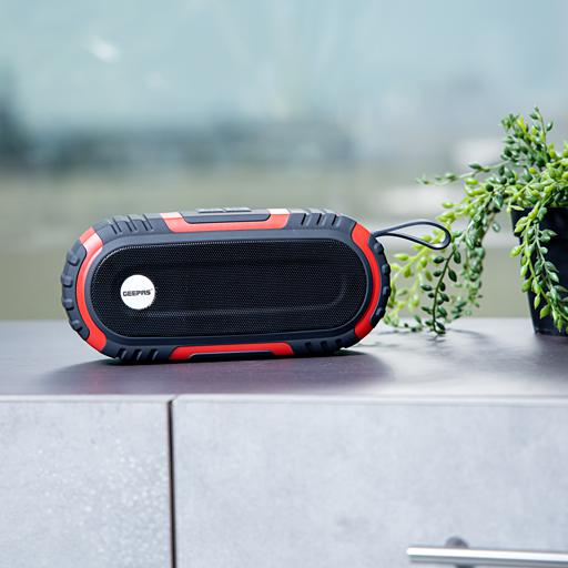 display image 1 for product Geepas GMS11180 Bluetooth Rechargeable Speaker - Portable Wireless Speakers, 1500mAh Battery with Bass, TF Card, AUX, USB Playback |Perfect for Home, Party, Outdoor
