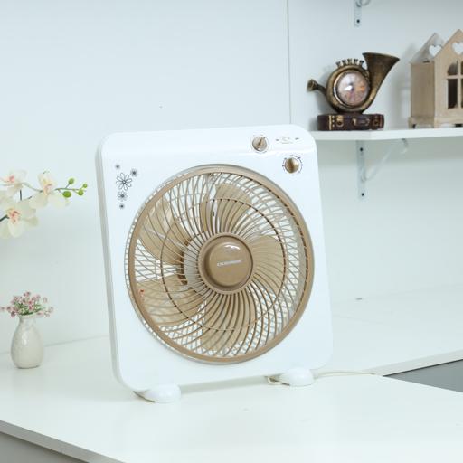display image 3 for product Olsenmark Box Fan, 12 Inch - 3 Speed Setting - 5 Leaf Strong Blade - Timer Function