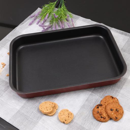 display image 4 for product Non-Stick Square Baking Tray, 41cm Bakeware, RF1149-SP41 | Heavy Duty & Sturdy Design | Ideal for Cakes, Brownies, Bread Sticks, Cream Pie, Cookies, & More