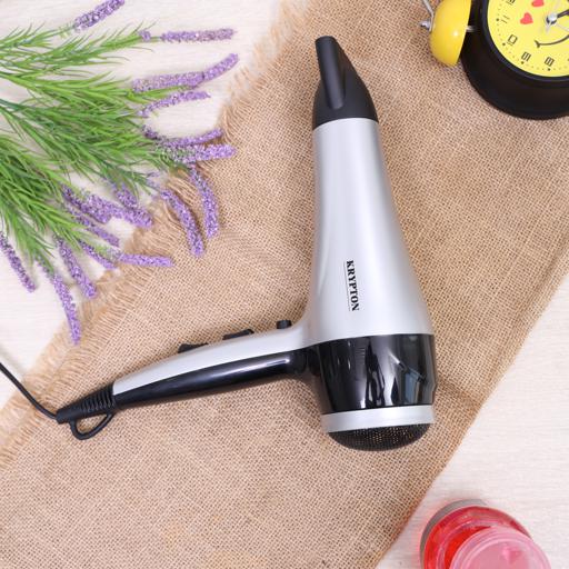 display image 1 for product Krypton 2400W Powerful Hair Dryer - 2-Speed & 3 Temperature Settings - Salon Quality With Cool Shot