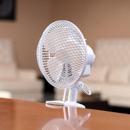 display image 2 for product 2-in-1 Desk Fan, Clip Fan with Oscillation, GF9626N | Safety Grill | Plastic Clip Fan with 3 Blades | 30W Powerful Motor | Ideal for Home, Office, Etc