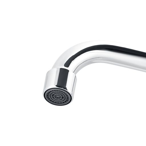 display image 1 for product Single Lever Pillar Sink Tap, Stainless Steel Tap, GSW61017 | Kitchen Mixer Tap | Single Handle Basin Taps for Small Kitchen or Bathroom | Solid Zinc Alloy Chrome Finish