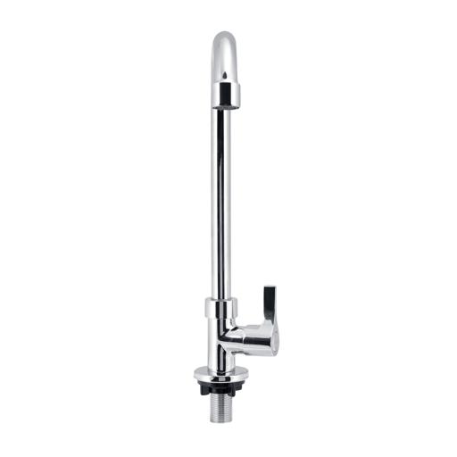 display image 2 for product Single Lever Pillar Sink Tap, Stainless Steel Tap, GSW61017 | Kitchen Mixer Tap | Single Handle Basin Taps for Small Kitchen or Bathroom | Solid Zinc Alloy Chrome Finish