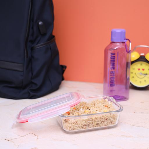 display image 3 for product Delcasa 400Ml Brs Rectangle Glass Airtight Container