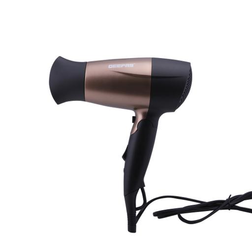display image 8 for product Geepas GH8642 1600W Mini Hair Dryer with Foldable Handle -  2-Speed & 2 Temperature Settings | Cool Shot Function |Ideal for All Types Of Hairs | 2 Years Warranty