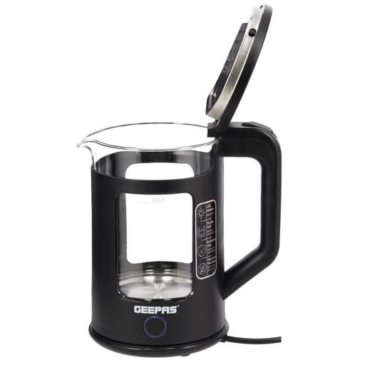 display image 6 for product Double Layer Glass Kettle, 1.7 Ltr Capacity, GK38049 | Auto Shutoff & Boil-Dry Protection | Cordless With Blue LED Light | 360 Degree Cordless Base