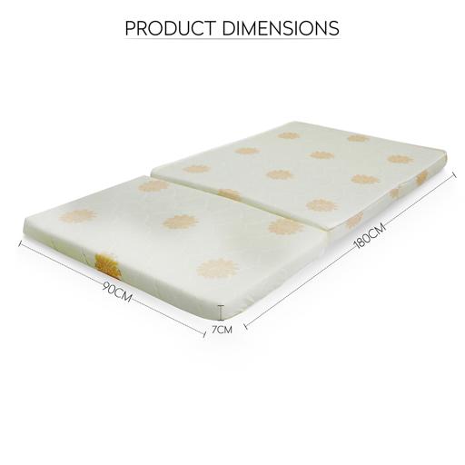 display image 3 for product Parry Life Folding Mattress - Space Saving Bed 180 x 90-7 cm  - Large Foldable Portable Guest Mattress Travel Bed/Play Mat - Z Bed Futon -   -   