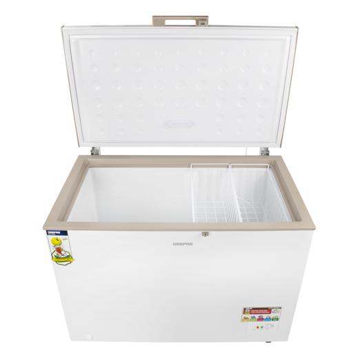 display image 8 for product Geepas 350L Chest Breezer 155W - Portable Refrigerator, 2Pcs Food Basket Freezer, Compact