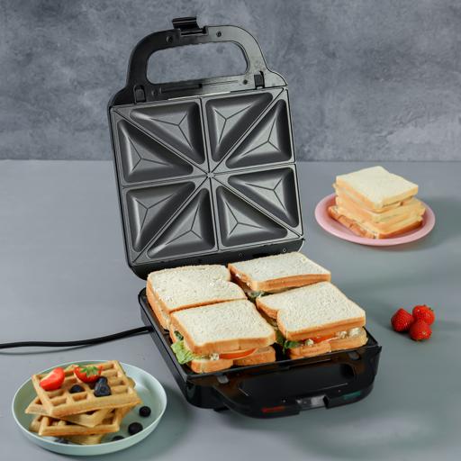 Samosa Maker Non-Stick Coated Cooking Plates Toastie Maker Grilled