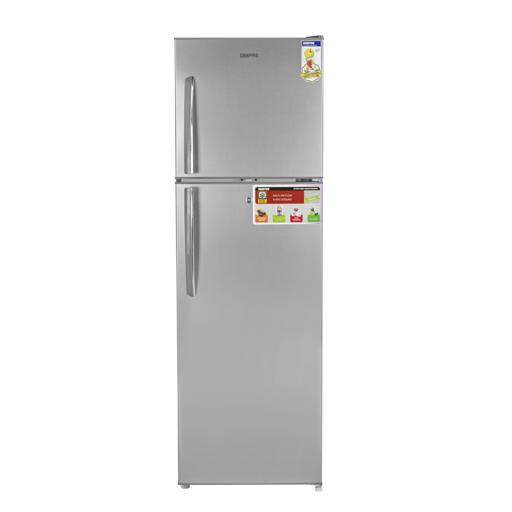 Geepas 320L Double Door Refrigerator - Free Standing Durable Double Door Refrigerator, Recessed hero image
