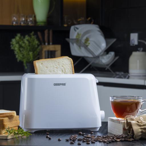 display image 1 for product 2 Slice Bread Toaster, Variable Browning Setting, GBT36515 | Cancel Function | Removable Crumb Tray | Wide Slots and High Lift Feature | Cord Storage