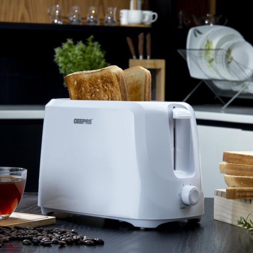 display image 2 for product 2 Slice Bread Toaster, Variable Browning Setting, GBT36515 | Cancel Function | Removable Crumb Tray | Wide Slots and High Lift Feature | Cord Storage