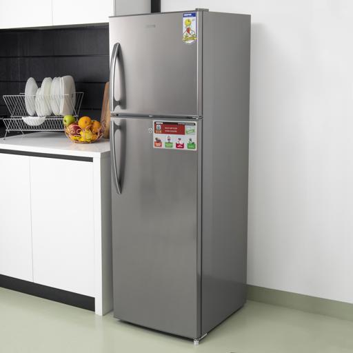 display image 3 for product Geepas 320L Double Door Refrigerator - Free Standing Durable Double Door Refrigerator, Recessed