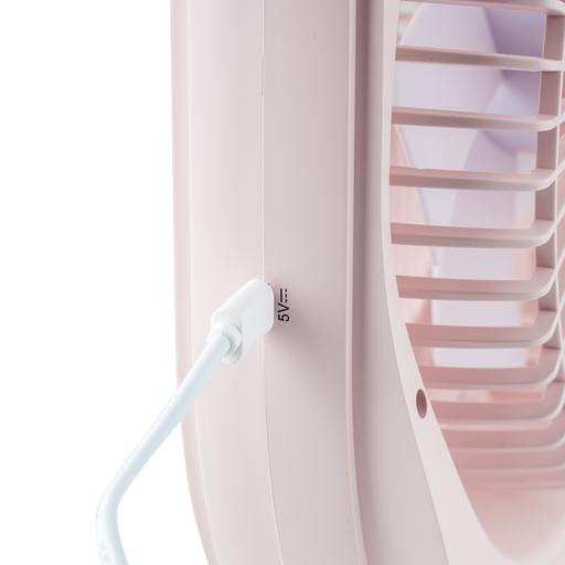 display image 8 for product Rechargeable 6" Fan, USB Rechargeable Mini Fan GF21158 | 3 Speed Setting | Lithium-Ion Battery | 12 Hours Operating Time | LED Night Light | Overcharge & Over Discharge Protection