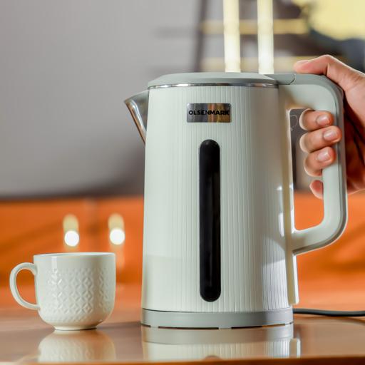 Geepas 0.5L Electric Kettle 1000W - Portable Design Stainless Steel Body, On/Off Indicator with Auto Cut Off, Fast Boil water, Milk, Coffee, Tea