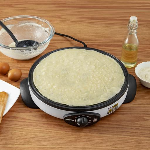 Crepe Maker, 13 Die-Cast Aluminum Baking Plate, GCM63039, Non-Stick  Coating Plate, Adjustable Double Thermostat, Cord-Wrap Storage, 1 Wooden  Spatula, 1 T-Type Spreader