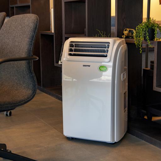 display image 1 for product Portable Air Conditioner, Remote Control, GACP1216CU | 3 Mode & 3 Speed Setting | 24hrs Timer | Digital Display Cooler with 0.4L Water Tank | Auto Horizontal Swing