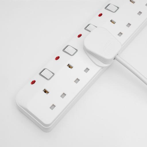 display image 4 for product Geepas 5 Way 5 Meter Sockets Extension Board