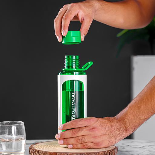 display image 5 for product Royalford 630Ml Water Bottle - Reusable Water Bottle Wide Mouth With Hanging Clip