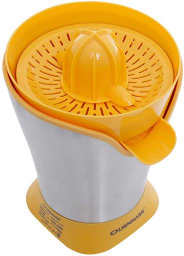 display image 2 for product Olsenmark Electric Citrus Juicer With Stainless Steel Housing - Transparent Dust Cover - Filter