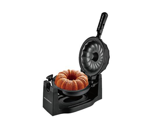 display image 1 for product Olsenmark Electric Cake Maker With Non Stick Cooking Plate, 8 Inch - Bundt Cake Design