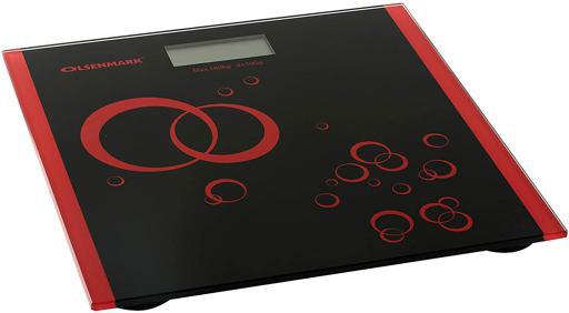 display image 4 for product Olsenmark Digital Personal Scale - Tempered Glass Platform - 180Kg Capacity - Lcd Display - Auto Zero