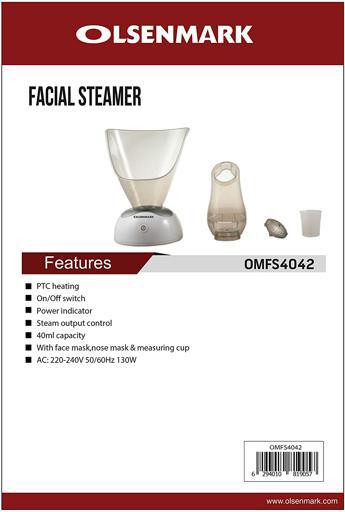 display image 3 for product Olsenmark Facial Sauna With Inhaler, 130W - Steamer - Ptc Heating - Steam Control - Power Indicator
