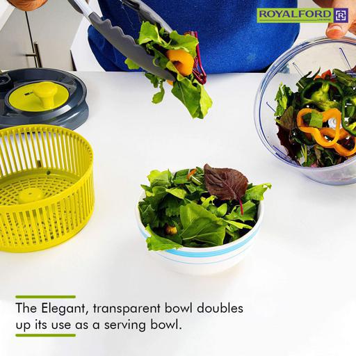Single Serve Small Salad Spinner - Mini Prep Lettuce Spinner and Dryer with Measuring Cup - Collander with Fruit and Vegetable Washing Basket Bowl 