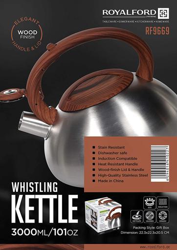 Stove Whistling Kettle, Whistling Kettle Induction Tea Kettle, 3L
