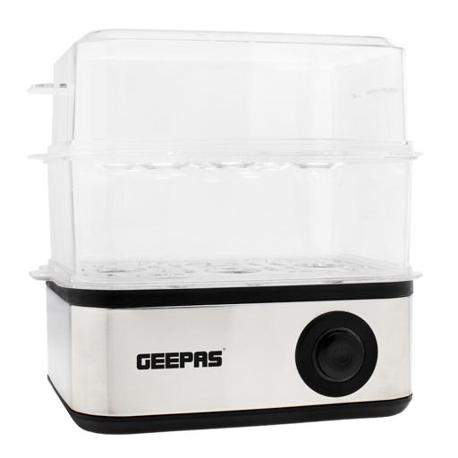 display image 3 for product Geepas 500W Premium Electric Egg Boiler For 16 Eggs With Poacher & Omelette Maker Bowl, Can Boil