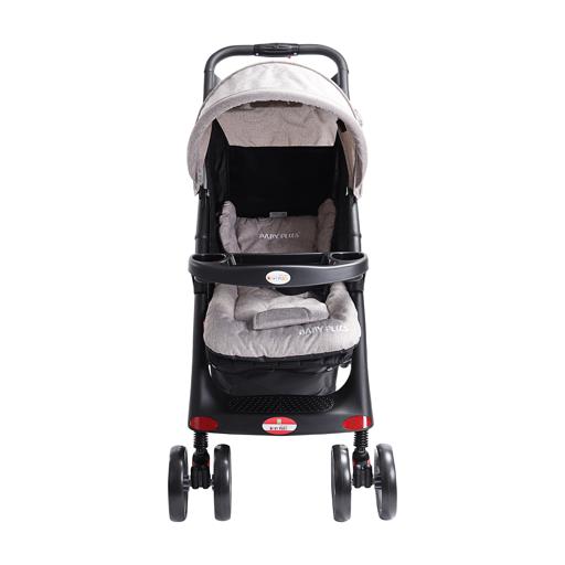 display image 1 for product Baby Plus Khaki Stroller Cum Pram