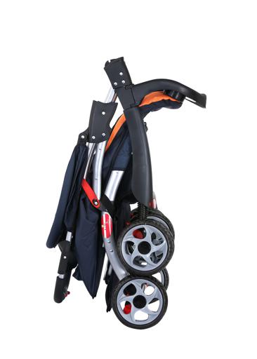 display image 3 for product Baby Plus Black & Red Stroller Cum Pram